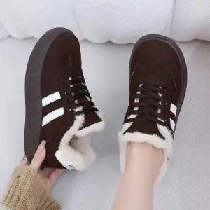 안감 방한 운동화 여자 겨울 슈즈 따뜻한 스니커즈 털