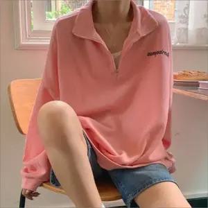 반집업 기모티셔츠 2컬러 맨투맨 루즈핏 여자 겨울 데일리