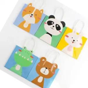 ( )쇼핑백 애니멀 동물친구들 캐릭터 종이 선물가방 (15개세트)