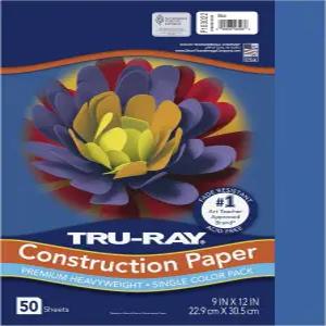 트루레이 헤비급 건설 용지 파란색 9인치 x 12인치 50장