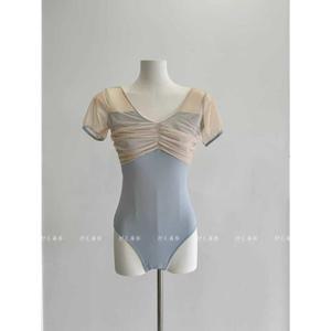 발레복 트레이닝 수트 의류 성인 여성 댄스 점프수트