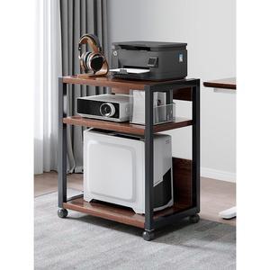 프린터 선반 수납 바퀴 데스크 책장 데스크탑 탁상형 3단 간이 스캐너 PC 바퀴달린
