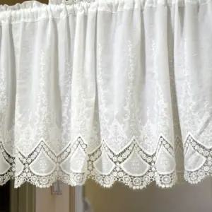 작은창문 레이스 가리개커텐 주방 수납장 짧은커튼 픽유아9