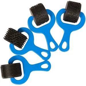 준비 완료 2 페인트 및 반죽 탐험가 - 1세트 4세트 들과 DIY를 위한 견고하고 청키한 텍스처 롤러 도자기