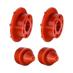 2개 WR02X12008 냉장고 증발기 팬 모터 그로밋 WR02X10540 WR02X11329 뚜껑 범퍼 GE 및 핫포인트 냉동고에