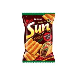 오리온 썬칩 멕시칸그릴 타코맛 80g x 9개