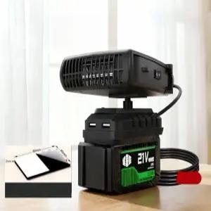 차량용 무선 온풍기 충전식 무소음 난방기 난로 차박