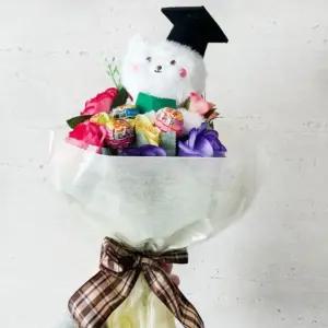 미니 인형 사탕 꽃다발 졸업식 축하 비누 곰인형 조화 행사 여자친구 토퍼