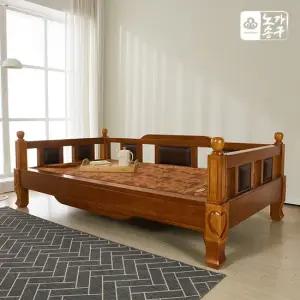 사라 브라운 평상형 황토볼 흙침대싱글 카우치쇼파 S)