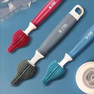 신생아 실리콘 젖병 솔 아기 실리콘 젖꼭지 솔 세척솔 브러쉬