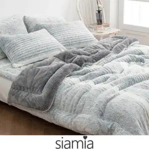 윤스홈 모카 풀달극세사 겨울 이불베개세트 싱글 슈퍼싱글