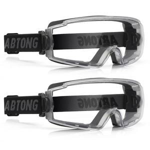 압통 2팩 안전 고글 - 화학 실험실 작업을 위한 김서림 방지 렌즈가 포함된 ANSI Z87.1 인증 눈 보호 기능
