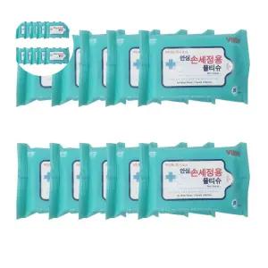 손세정용 안심 물티슈 손소독티슈 한박스 100개 20매