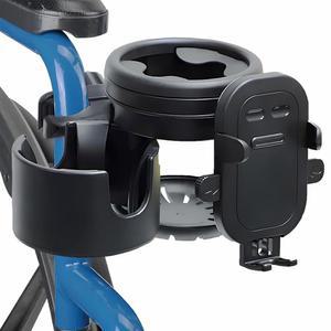 GFERTRE 모빌리티 콤보 팩 3 in 1, 후크, 휴대폰 및 컵 홀더, 휠체어 유모차용 휴대용 음료 홀더