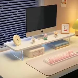 모니터받침대 아크릴 책상 정리 선반