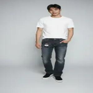 [리쿠퍼]남성 슬림핏 페인트 데님팬츠 LHM-144ID