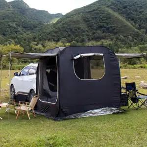 차량용도킹텐트 자동후면확장 차박쉘터 SUV미니밴 호환 원터치캠핑텐트