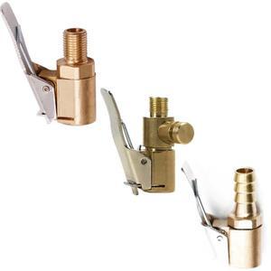 셀프 타이어 공기압 측정기 자동차 에어 공기 주입기 팽창기 펌프 밸브 커넥터 클립 온 어댑터 황동 휠 풍선 스레드 노즐