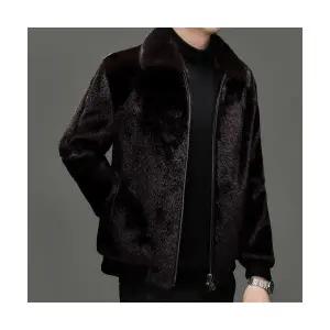 썬더볼츠 남성 남친 잠바 바람막이 밍크코트 겨울 캐주얼 코트 트렌드 럭셔리 보온 재킷 KKE4