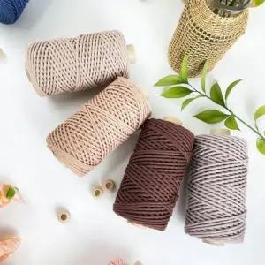 마크라메실 컬러 뜨개실 가방실 면로프 면실 48합_24128334