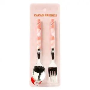 [골드스마일]카카오프렌즈 어피치 유아식기세트 심플 이유식포크스푼