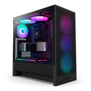 NZXT H5 Flow V2 RGB 컴팩트 미드 타워 ATX 에어플로우 PC 케이스 (블랙)