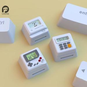 1세트 K-04 키보드 캡 3In1 기계식 클래식 레트로 귀여운 투명 버튼 맞춤형