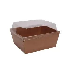 원바이 크라프트 이중 종이트레이 DKP-6호 500개 (뚜껑포함)