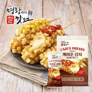 명랑핫도그 케이준감자 통모짜 핫도그 960g x 1팩  8개입)