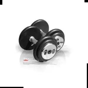 헬스 헬스장 고무 아령 덤벨 통고무 크롬바 6kg 1개