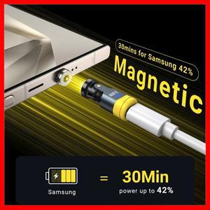 AUFU 540도 회전 마그네틱 어댑터 USB to Type-C 충전 케이블 C 여성용 컨버터 아이폰17 휴대폰용