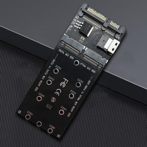 [호환품]M.2 to SATA 어댑터 SFF-8654 NVME SSD 22핀 확장 카드 컨버터 라이저 보드 메인보드용