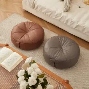 두툼한 원형 방석 다다미 방바닥 스툴 푹신한 바닥 쿠션