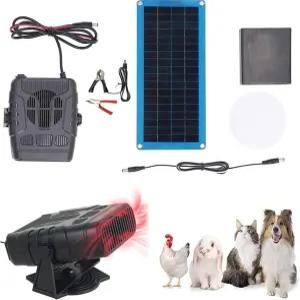 태양열 히터 겨울용 닭장 태양광 온실 닭장/가정/차량/온실용 20W/30W 패널 반려동물 집 건조 및 난방에