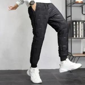 보온 패딩바지 남성 최강 다리 보호 하의 바지 남성 패딩 팬츠 남자