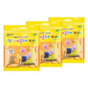 아모스 아이클레이 KIDS 80g 파우치 주황 3개