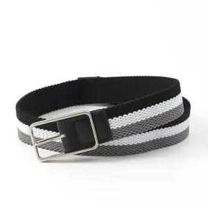 [콩심팥심]벨트 패브릭 남자 청바지벨트 핀버클 삼색 학생벨트 탄성허리띠