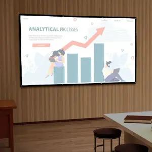 [알티피아]빔프로젝터 스크린 영화빔스크린 221x125cm 걸이식빔스크린스크린