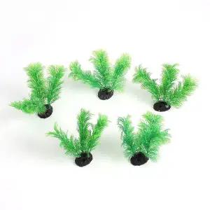 [콩심팥심]인조 수초 어항 수조장식 12cm 5p 어항장식품 수초 인공장식