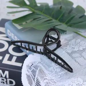 반묶음집게핀 올림머리 반묶음 대왕집게핀 무광 블랙