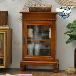 빈티지 원목 화장품 수납 장식장 인테리어 소품 WFH7ZVN