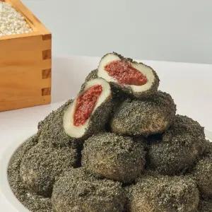 [하람떡방]아침대용 100% 국내산 찹쌀 굳지않는떡 흑임자찹쌀떡 1.2kg