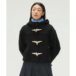 [LEE] 우먼 숏 더플 코트 블랙 LE2404CT60BK 898578