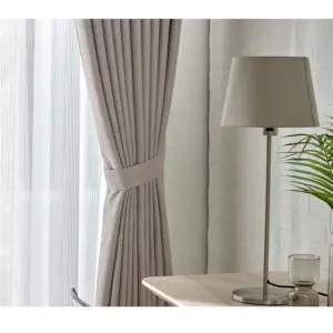 뷰하우스 암막 커튼 방 헤이즐 린넨 대형 오팔그레이