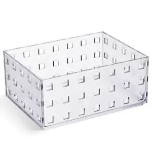 수납용 반투명 사각함 액세서리 정리함 다용도 소품 보관함 140x105x63 WFLOPZQ