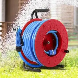 다용도 릴호스25M 물청소 릴호수 호스릴 분사기 정원 W370576