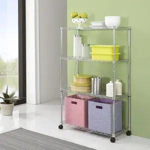 메탈선반 750 4단 조립식앵글 선반장 정리 철 좁은 렉 W396832