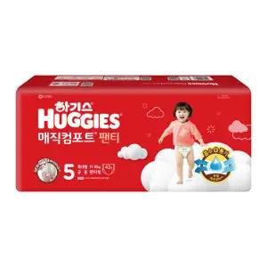 2024 하기스 매직컴포트 팬티 5단계 특대형 공용 42매 2팩 444531