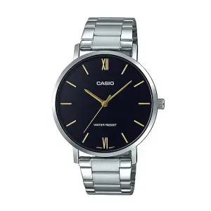 [신세계라이브쇼핑]카시오 MTP-VT01D-1B 남성 라운드 아날로그 메탈 손목 시계