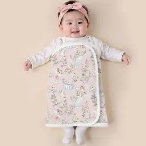 모로방사 방지 순면 아기 조끼형 슬리핑백 배싸개(0세-3세)